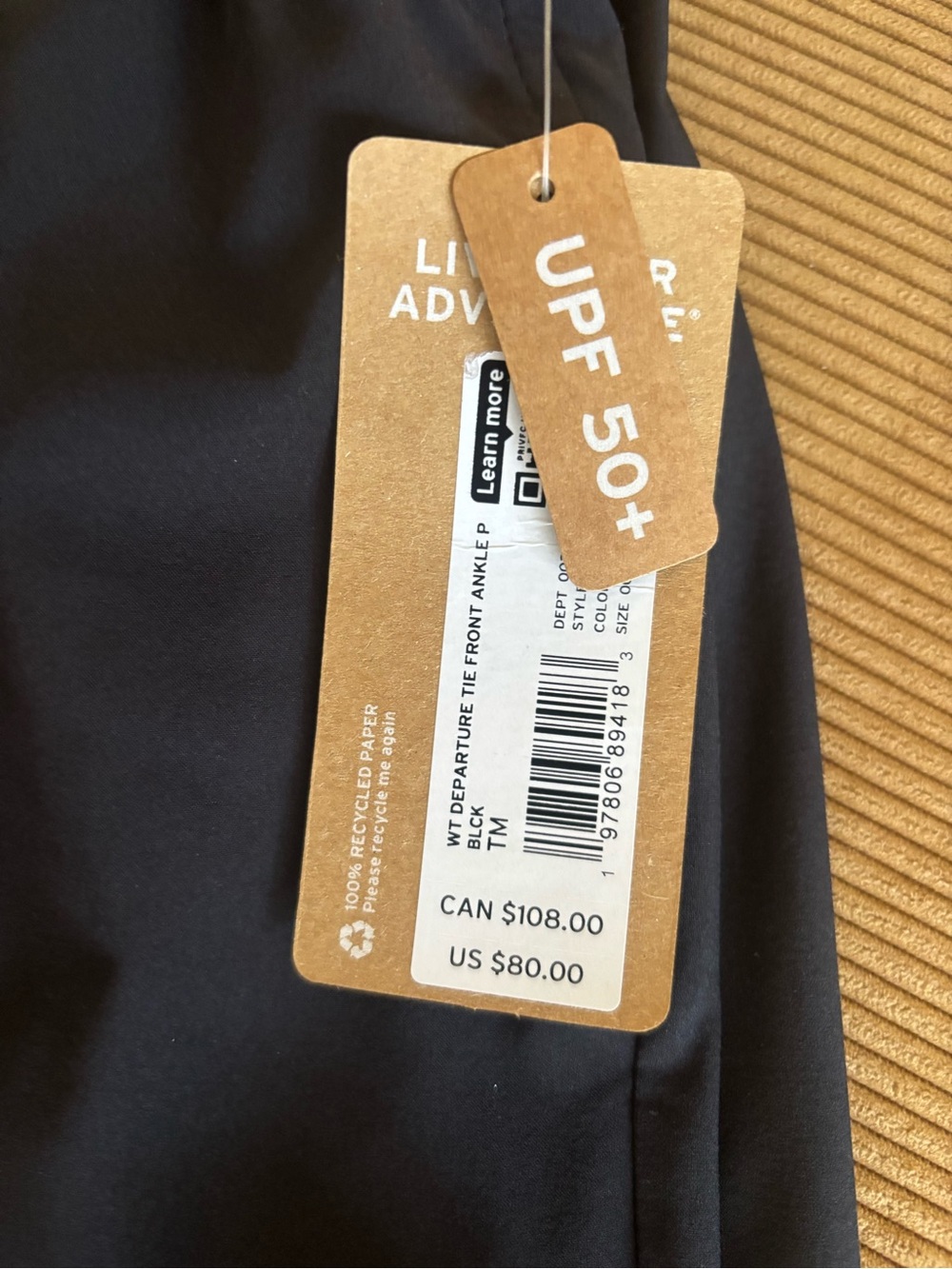 Eddie Bauer Departure Tie Front Ankle Pant - Picture 2 of 4